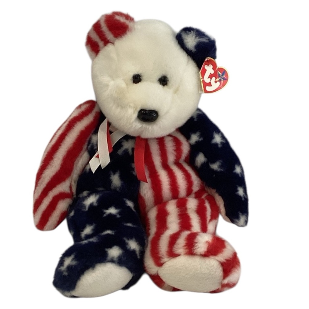 💚 TY “Spangle” Beanie Buddy Bear